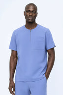 CST102 Round-neck Zip Scrub Top