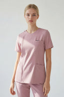 Smile185 Zip Scrub Top
