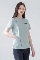 Smile185 Zip Scrub Top