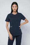 Winnie306 Zip Scrub Top