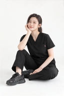 Penny516 V-neck Scrub Set