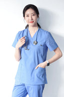 Penny516 V-neck Scrub Set