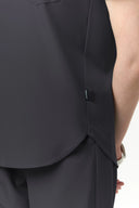 Side seam details on the Grey CST201 Scrub Top