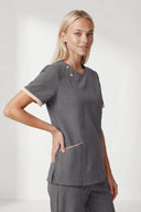 OZ315 Zip Scrub Top