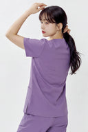Side and back fit of the Lavandula ST215 Scrub Top by Good Uniform