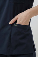 Pocket details on the Navy ST247 Scrub Top