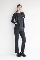 Smile185 Zip Scrub Top