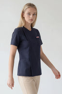 Smile185 Zip Scrub Top