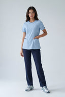 Winnie306 Zip Scrub Top