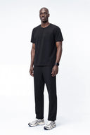 CST102 Round-neck Zip Scrub Top