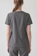 Anyone Zip Scrub Top