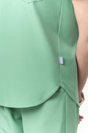 Side details on the Smoke Mint CST201 Scrub Top