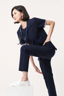 OZ315 Zip Scrub Top