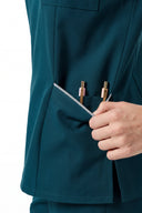 OZ315 Zip Scrub Top