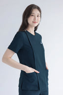 Smile185 Zip Scrub Top