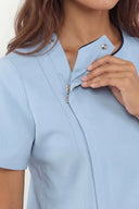 Winnie306 Zip Scrub Top