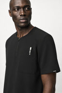 CST102 Round-neck Zip Scrub Top