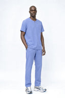 CST102 Round-neck Zip Scrub Top