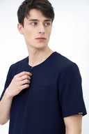 CST102 Round-neck Zip Scrub Top