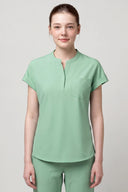 Smoke Mint CST202 Scrub Top by Good Uniform