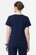Back fit of the Warm Navy CST203 Scrub Top by Good Uniform