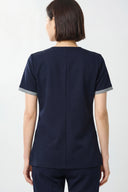 OZ315 Zip Scrub Top