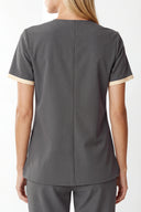 OZ315 Zip Scrub Top
