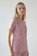 Smile185 Zip Scrub Top