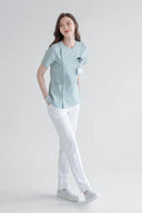Smile185 Zip Scrub Top
