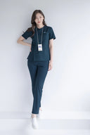 Smile185 Zip Scrub Top