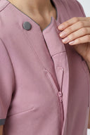 OZ315 Zip Scrub Top