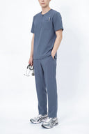CST102 Round-neck Zip Scrub Top