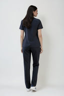 Back fit of the Navy ST247 Scrub Top by Good Uniform