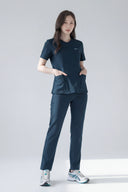 Smile185 Zip Scrub Top