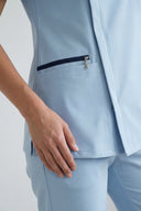 Winnie306 Zip Scrub Top