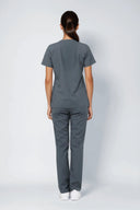 Back fit of the Smoky Grey ST247 Scrub Top by Good Uniform
